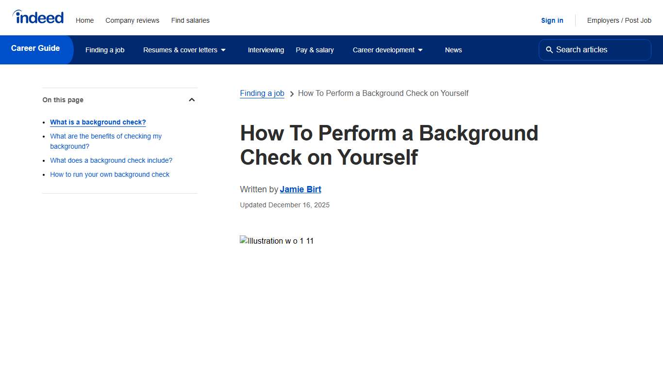 How To Perform a Background Check on Yourself Indeed.com